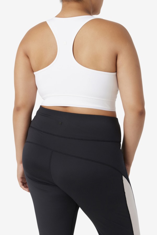 Uplift Racerback Bra Top White Fila Outlets