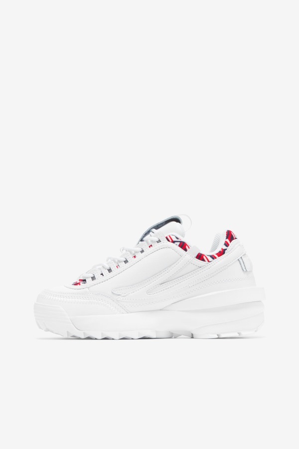 Fila Outlets White/Navy/Red Women\'s Disruptor 2 EXP Cubic