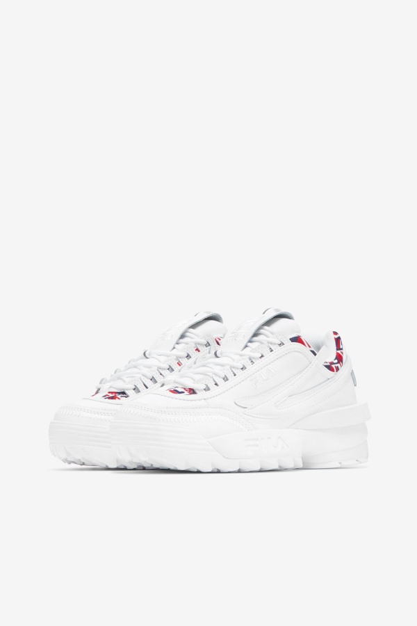 Fila Outlets White/Navy/Red Women\'s Disruptor 2 EXP Cubic