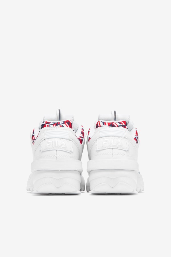 Fila Outlets White/Navy/Red Women\'s Disruptor 2 EXP Cubic