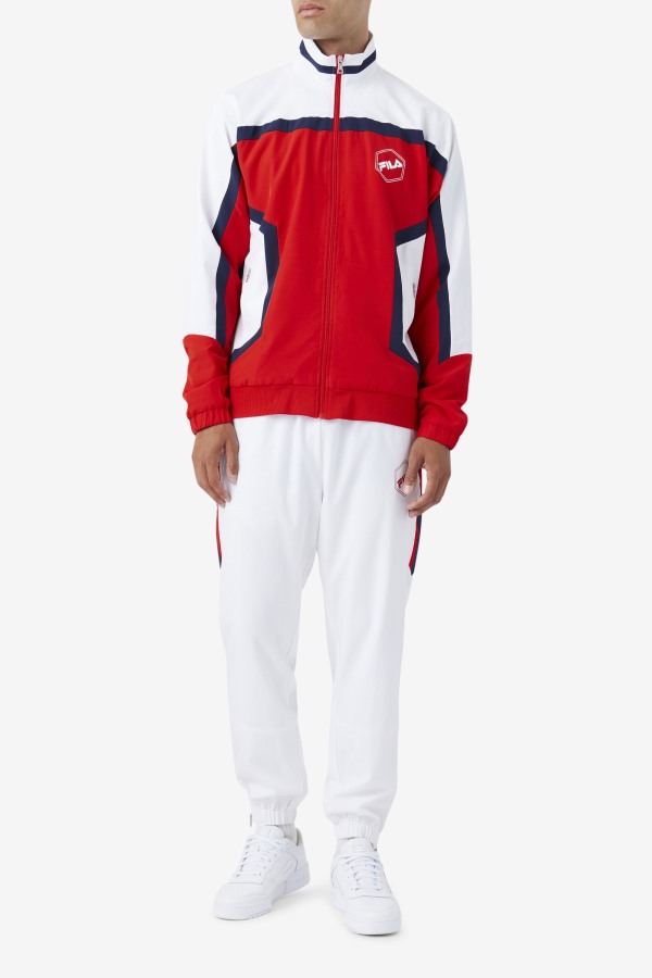 Fila Outlets Sanz Windpant White/Navy/Red