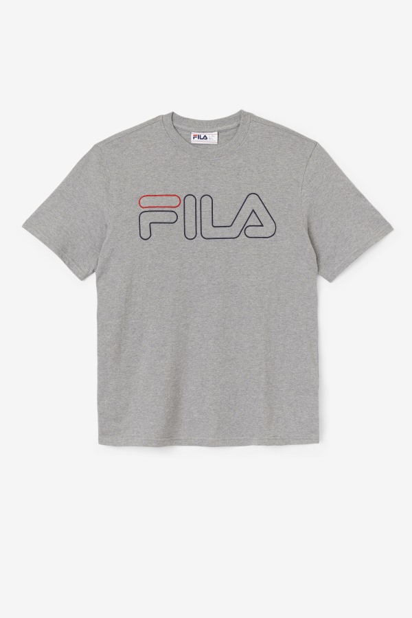 Fila Outlets borough tee Heather/Navy/Red