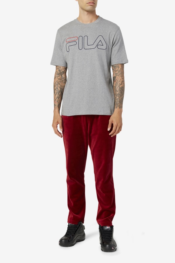 Fila Outlets borough tee Heather/Navy/Red