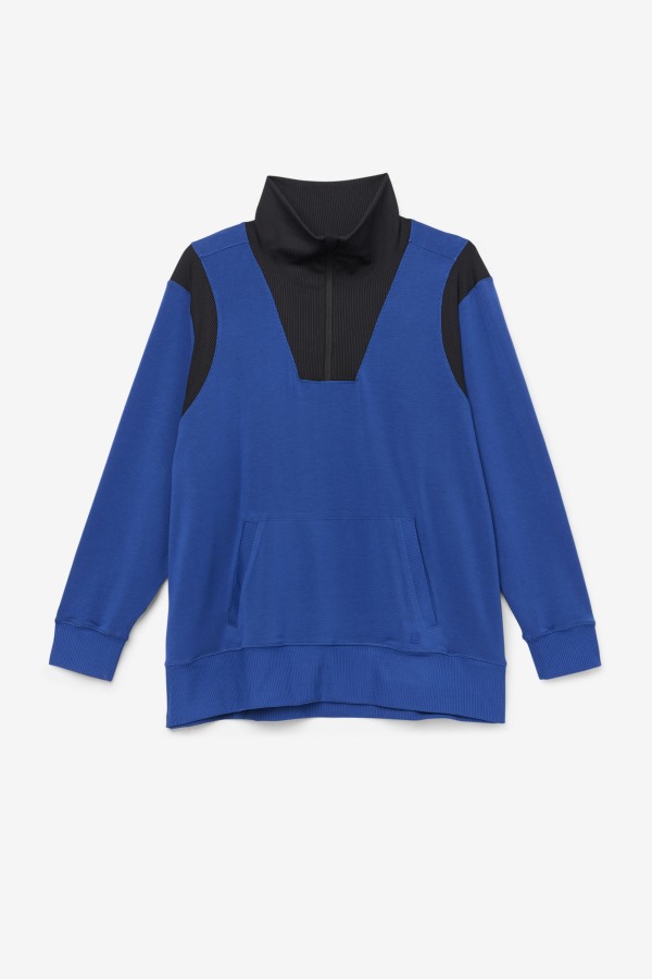 Fi-Lux Half Zip Fila Outlets Navy Peony/Black