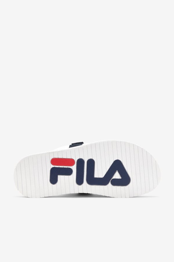 White/Navy/Red Fila Outlets Men\'s utility silde