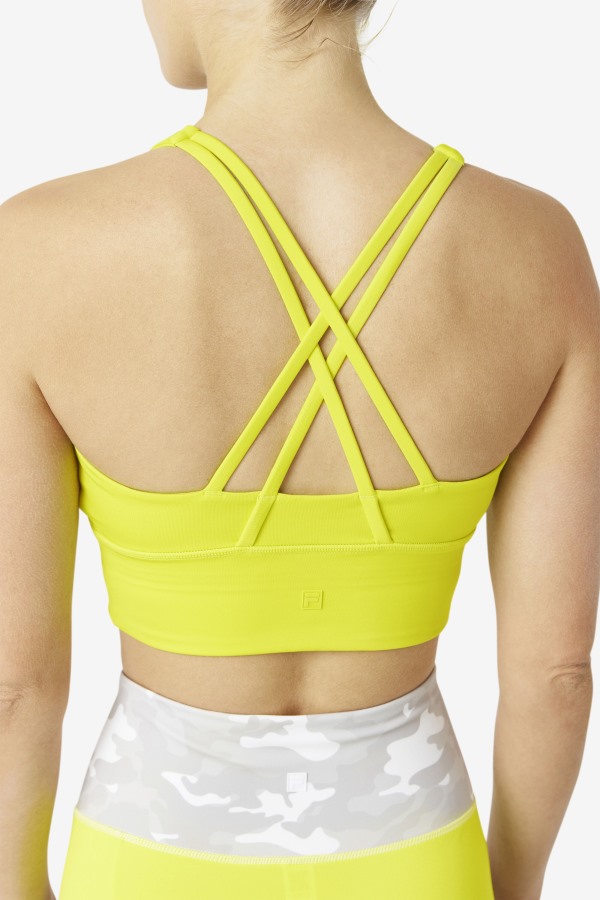 Sulphur Fila Outlets Uplift Cross Back Bra Top