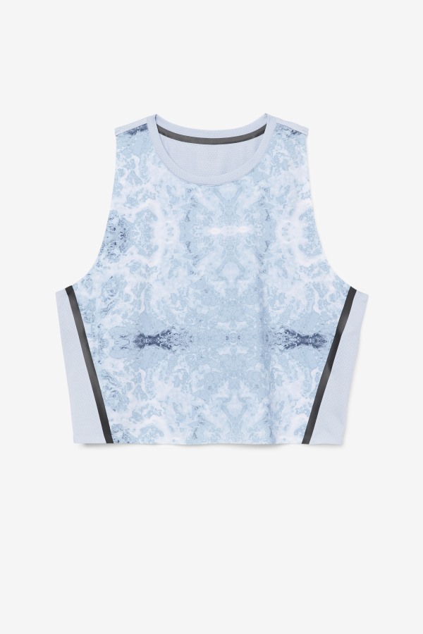 Uplift Athletic Crop Top Fila Outlets Blue Fog/Black
