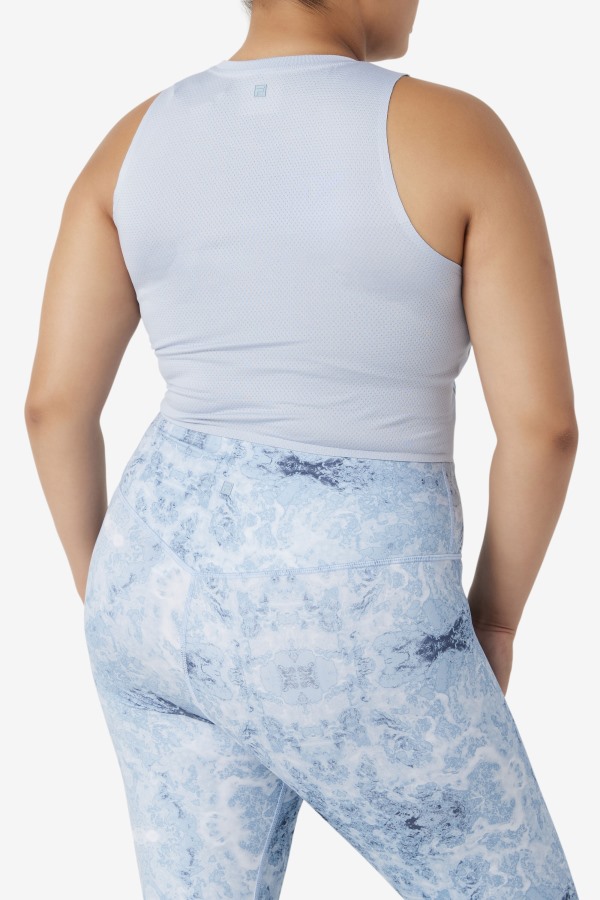 Uplift Athletic Crop Top Fila Outlets Blue Fog/Black