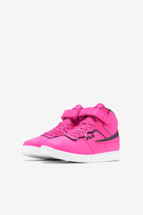 Kids\' Vulc 13 Top Block Fila Outlets Pink/White/Black