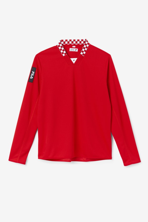 Fila Outlets Bevans Park Long Sleeve Tee Red