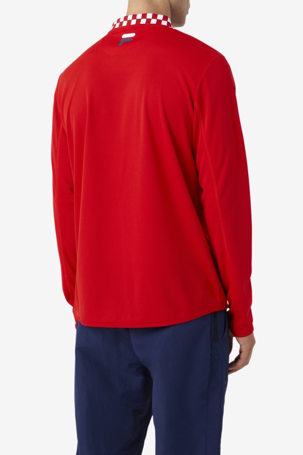 Fila Outlets Bevans Park Long Sleeve Tee Red