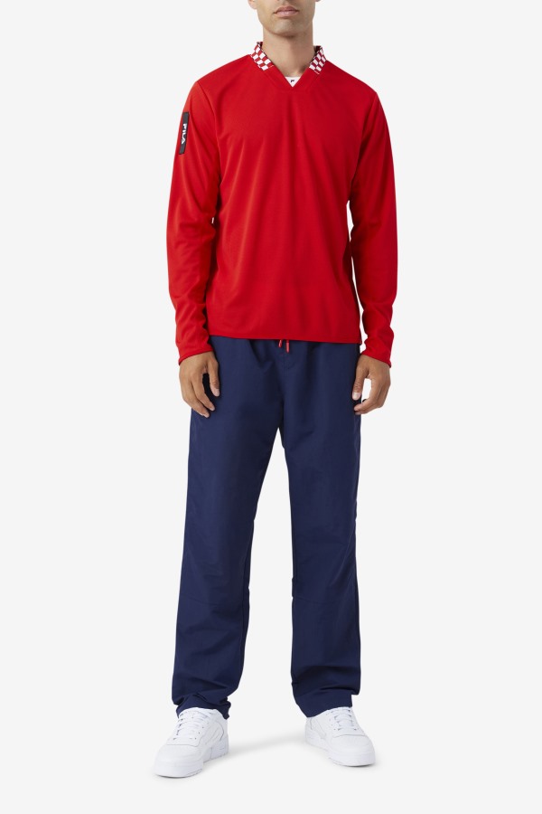 Fila Outlets Bevans Park Long Sleeve Tee Red
