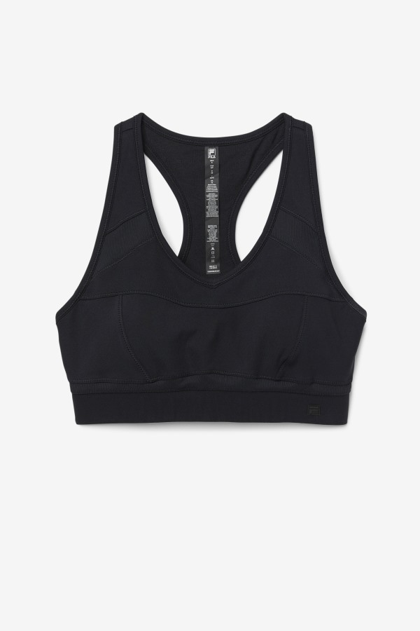 Fila Outlets Black Uplift Racerback Sports Bra