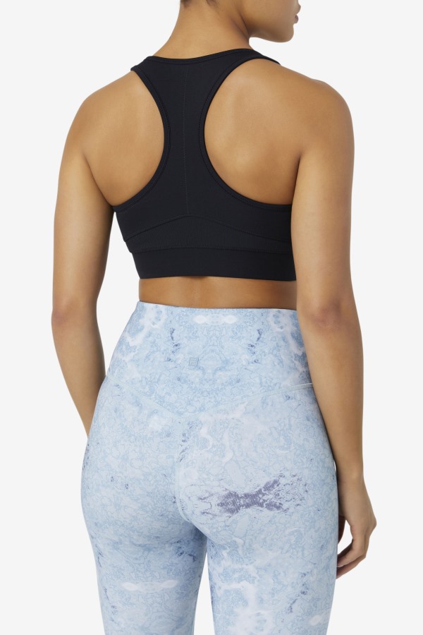Fila Outlets Black Uplift Racerback Sports Bra