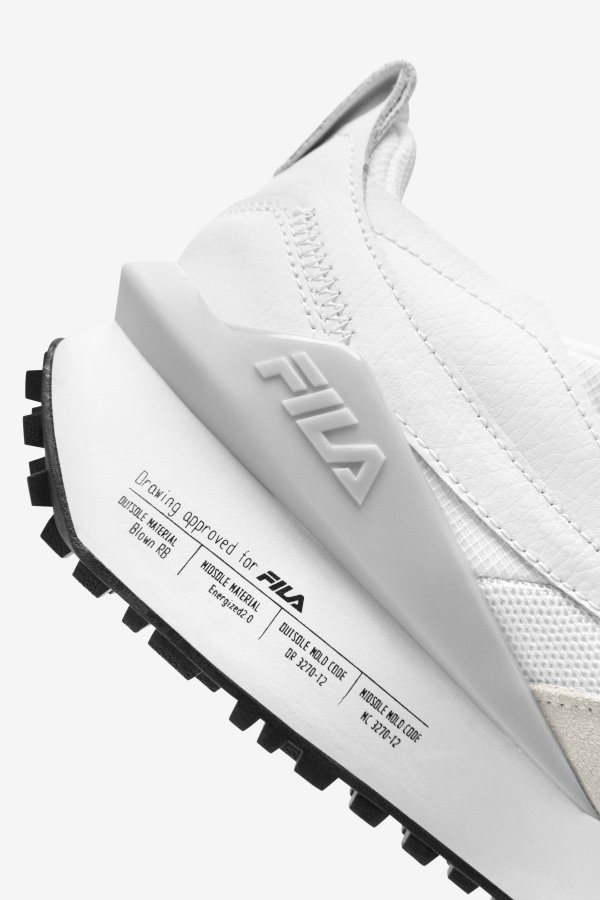Men\'s Renno N-Generation Patched Fila Outlets White/Glacier Gray