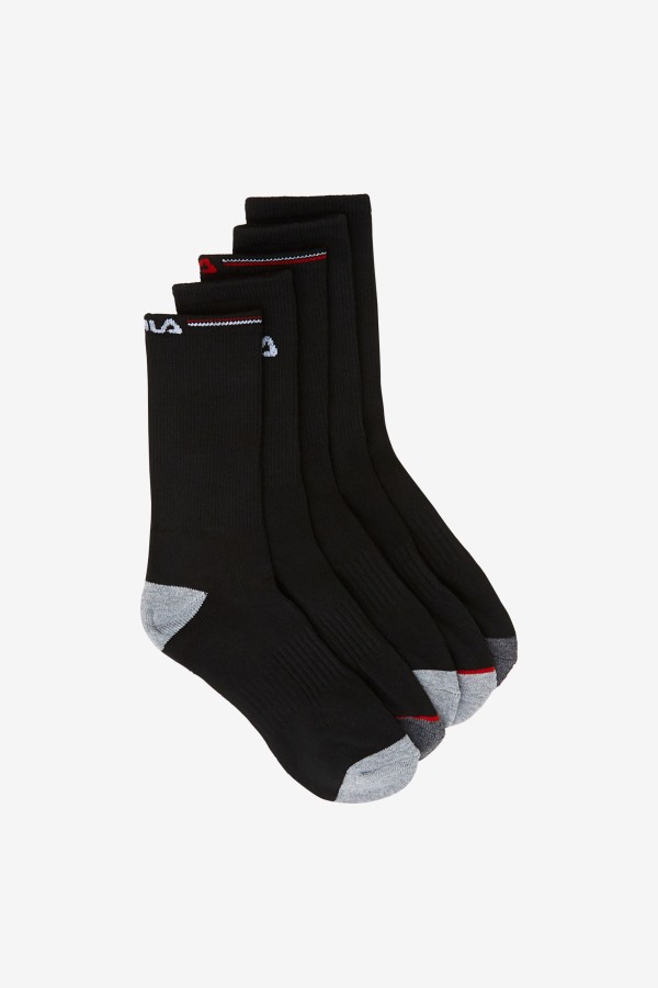 Kids' Crew Sock 6-Pack Black Fila Outlets