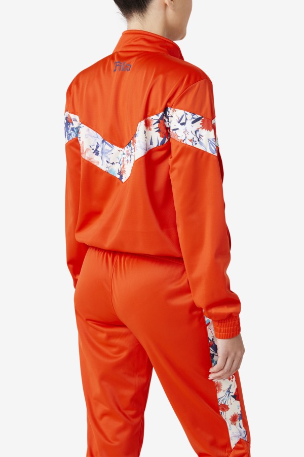 Kiara Track Jacket Fila Outlets Orange.Com