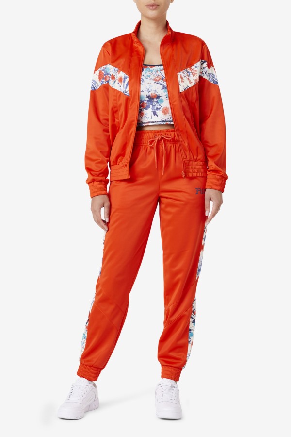 Kiara Track Jacket Fila Outlets Orange.Com