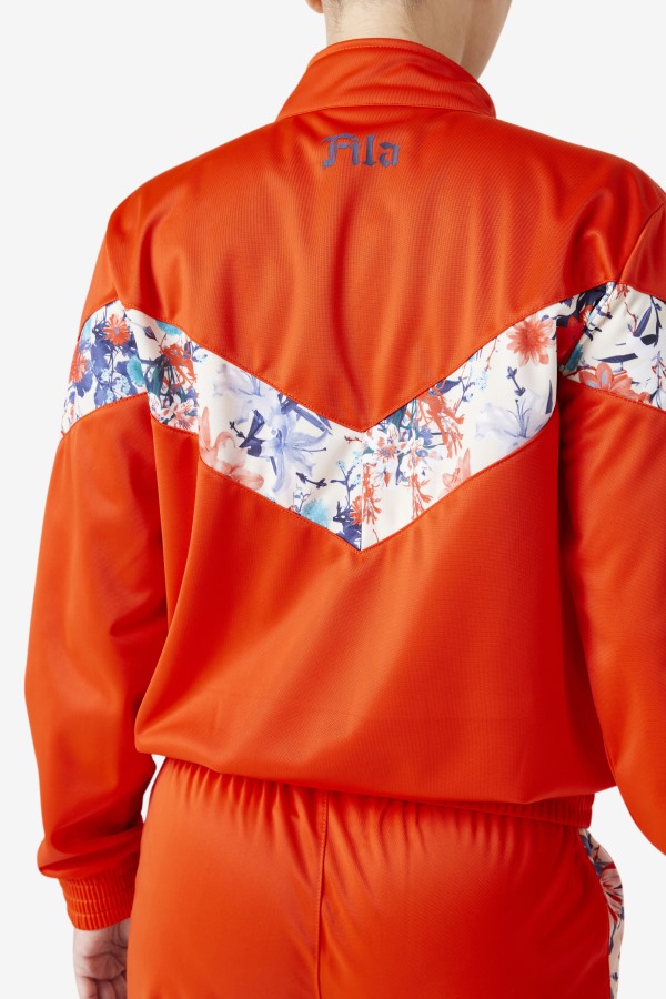 Kiara Track Jacket Fila Outlets Orange.Com