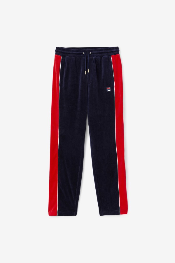 Peacoat/Gardenia/Red Fila Outlets Cima Velour Pant