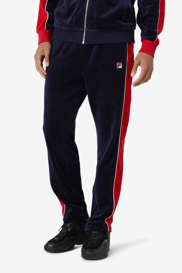 Peacoat/Gardenia/Red Fila Outlets Cima Velour Pant