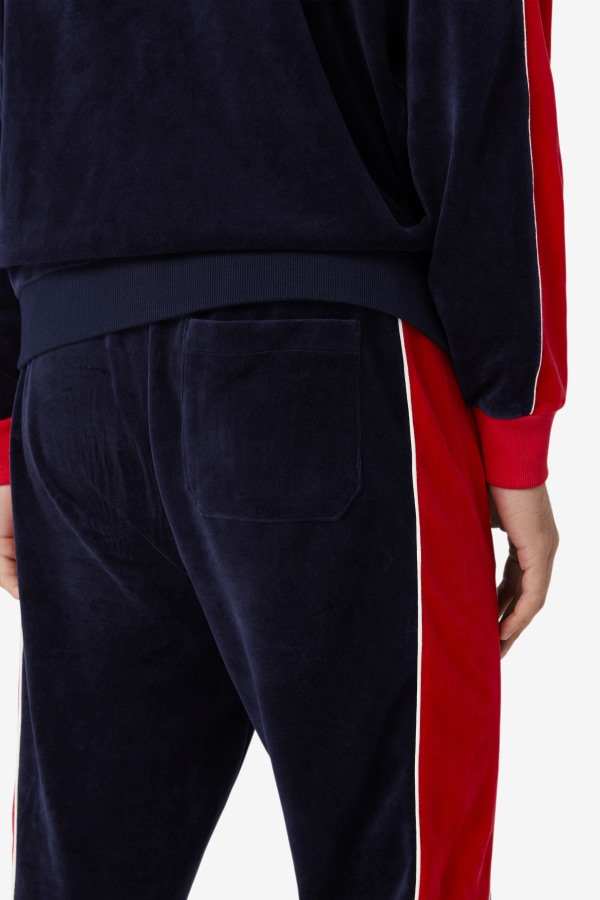Peacoat/Gardenia/Red Fila Outlets Cima Velour Pant