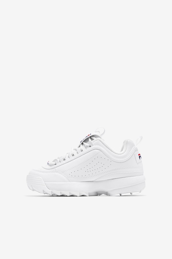 White/Peacoat/Red Kids\' Disruptor 2 Fila Outlets