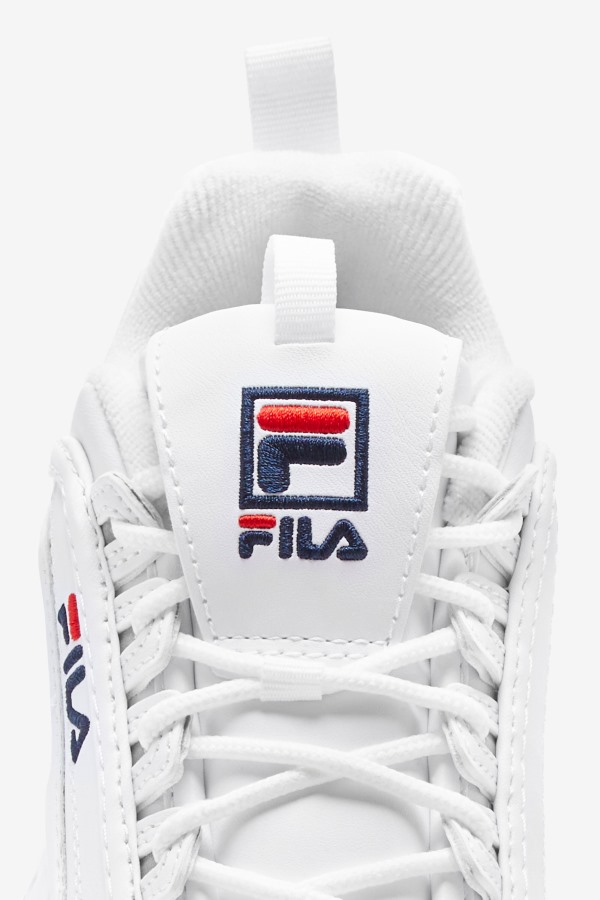 White/Peacoat/Red Kids\' Disruptor 2 Fila Outlets