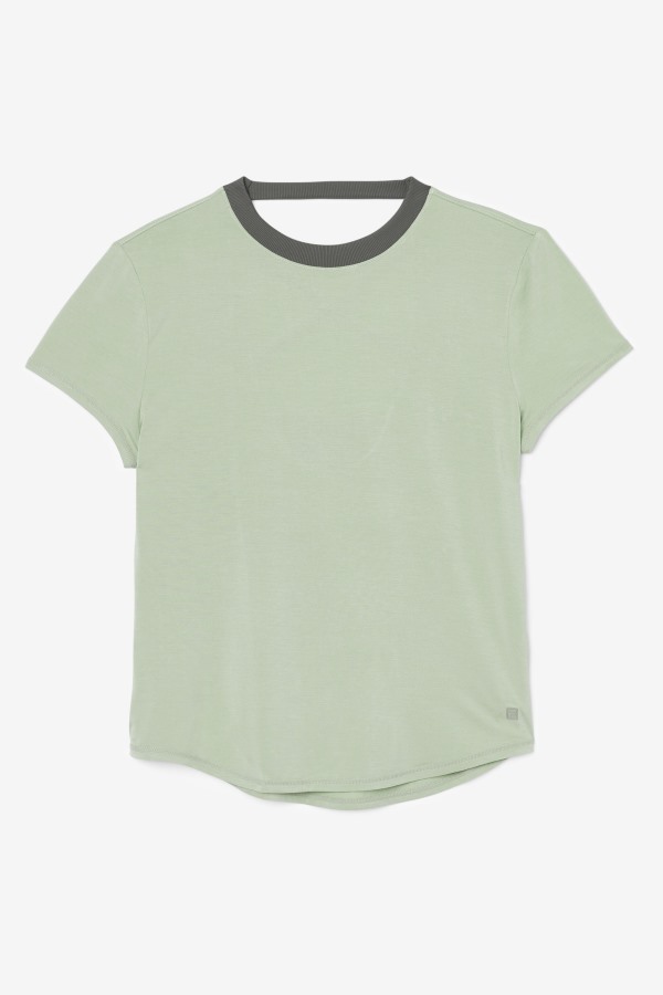 Basil/Thyme Fi-Lux Short Sleeve Top Fila Outlets