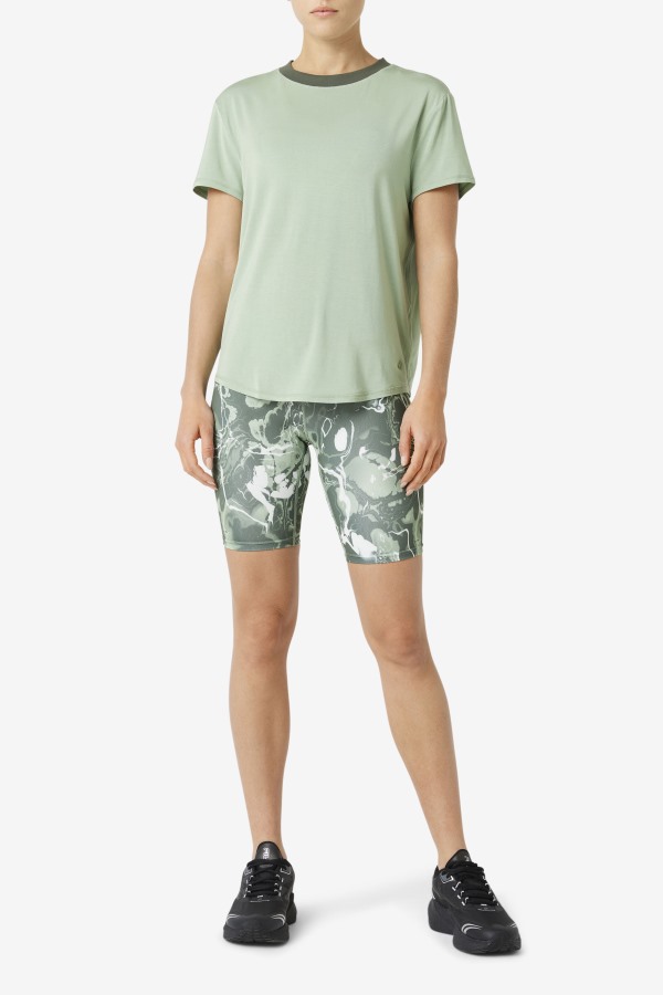 Basil/Thyme Fi-Lux Short Sleeve Top Fila Outlets
