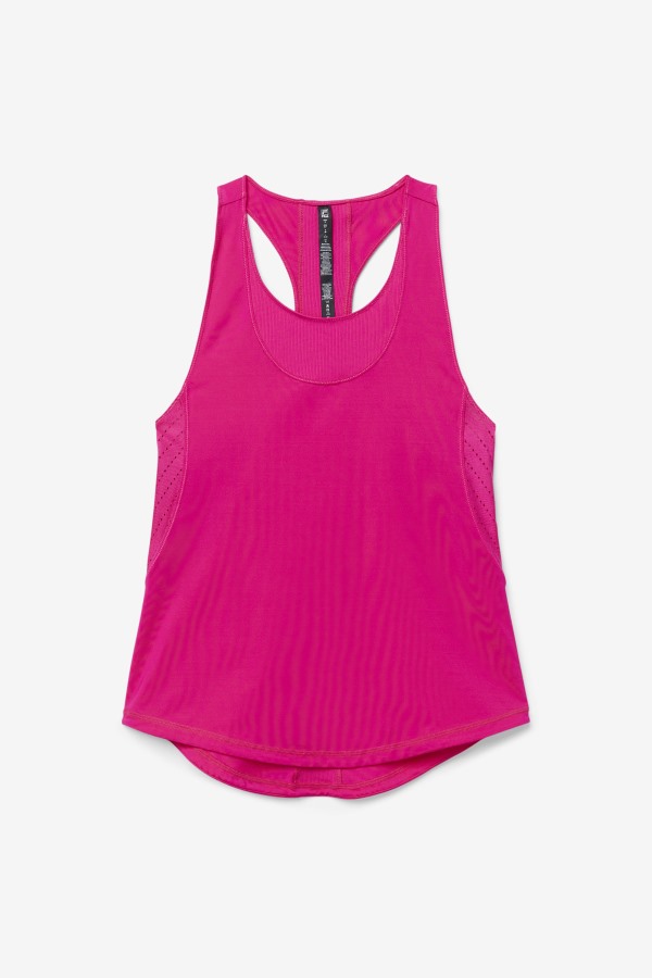 Fila Outlets Brtpink Uplift Textured Racerback Tank Top