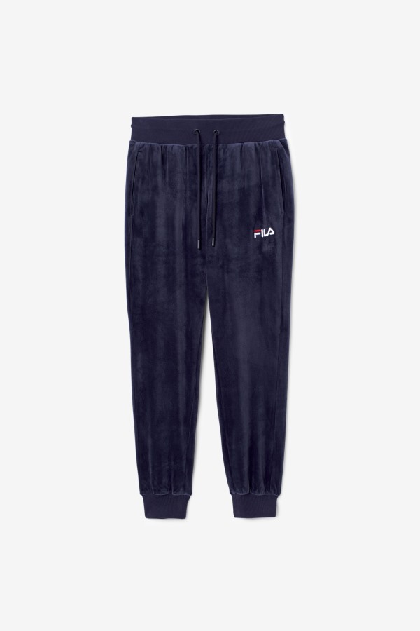 Navy Zura Velour Jogger Fila Outlets