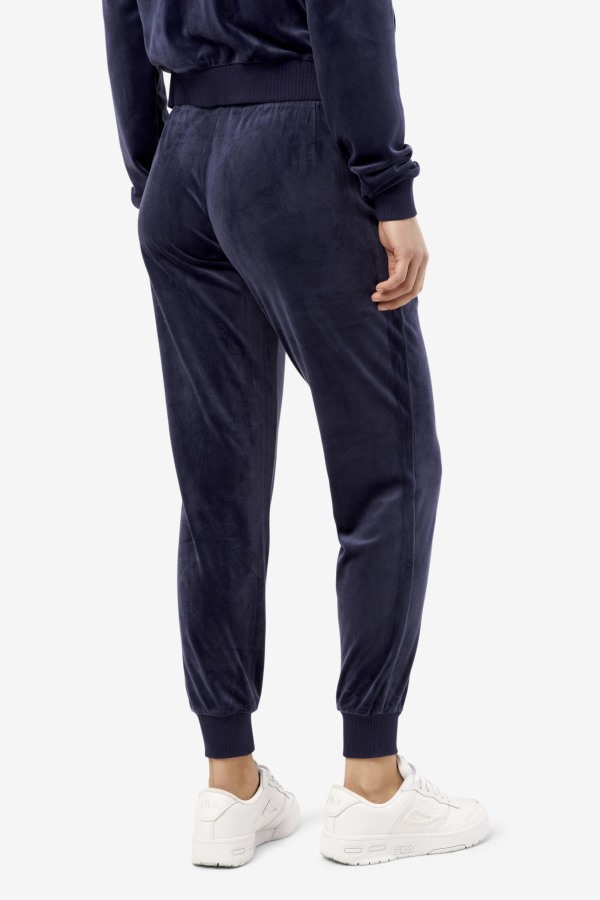 Navy Zura Velour Jogger Fila Outlets