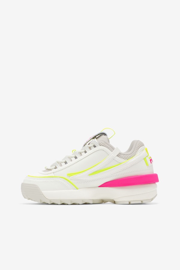Fila Outlets Women\'s Disruptor 2 Exp White/White Sand/Pink Glo