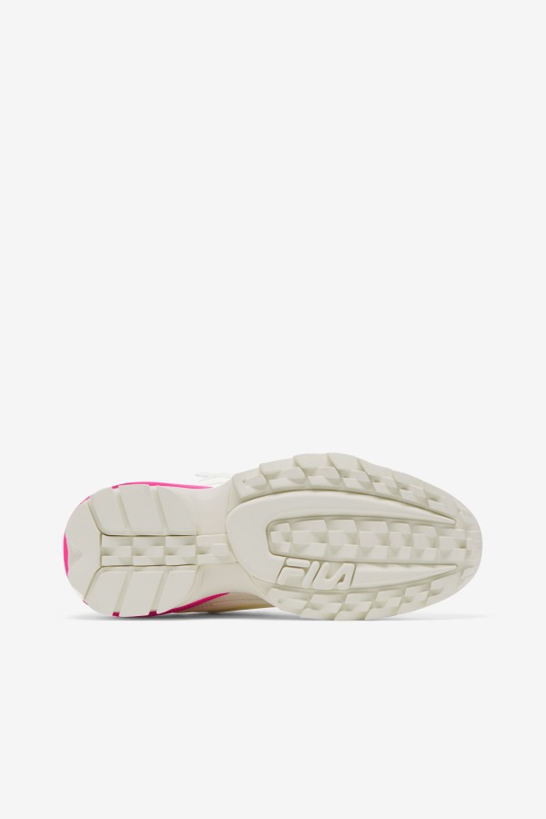 Fila Outlets Women\'s Disruptor 2 Exp White/White Sand/Pink Glo