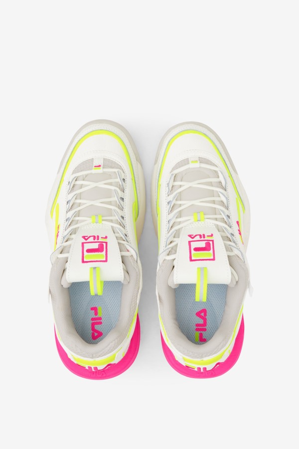 Fila Outlets Women\'s Disruptor 2 Exp White/White Sand/Pink Glo