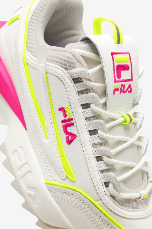 Fila Outlets Women\'s Disruptor 2 Exp White/White Sand/Pink Glo