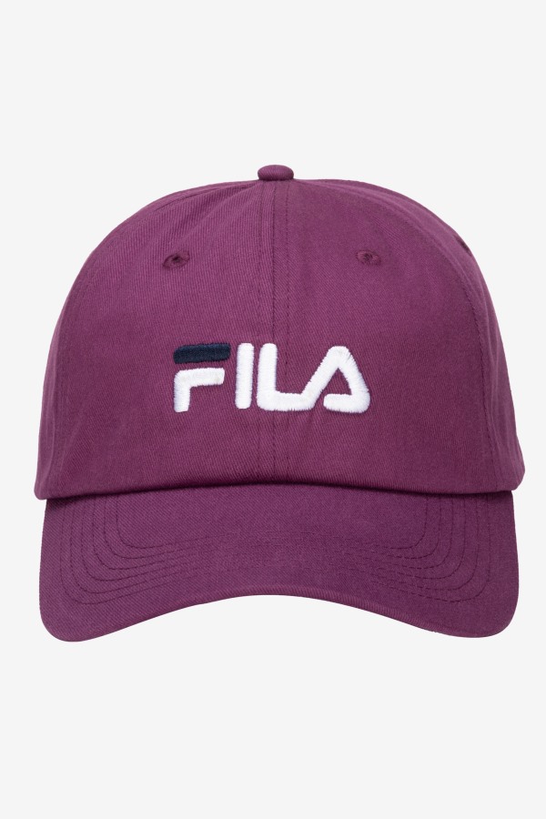 Embroidered Logo Baseball Hat Clover Fila Outlets