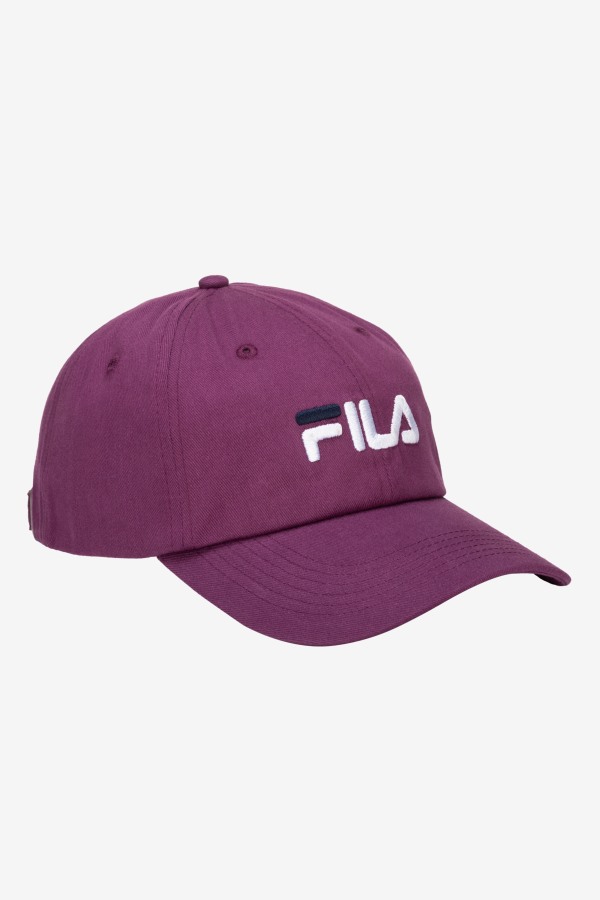 Embroidered Logo Baseball Hat Clover Fila Outlets