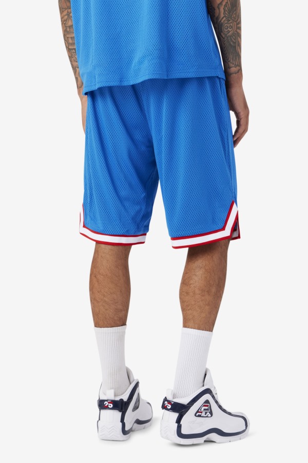 Ovi Basketball Short Blue/White/Red/Gold Fila Outlets