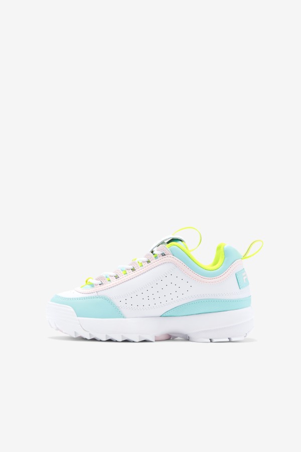 Fila Outlets Little Kids\' Disruptor 2 Premium White/Yellow/Blue