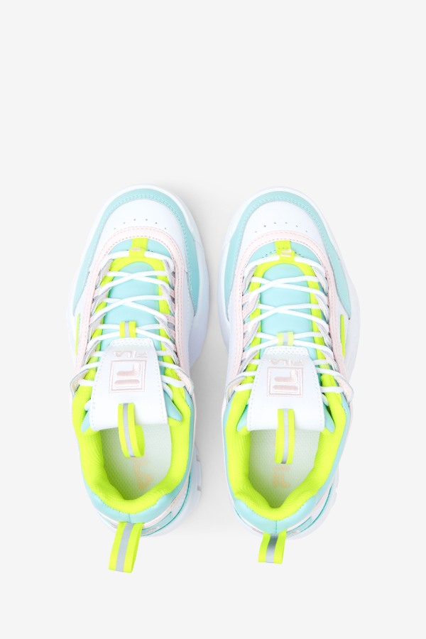 Fila Outlets Little Kids\' Disruptor 2 Premium White/Yellow/Blue