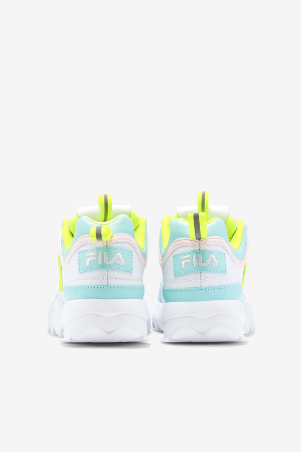 Fila Outlets Little Kids\' Disruptor 2 Premium White/Yellow/Blue