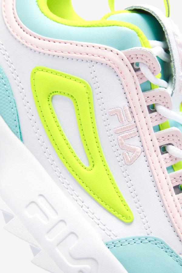 Fila Outlets Little Kids\' Disruptor 2 Premium White/Yellow/Blue