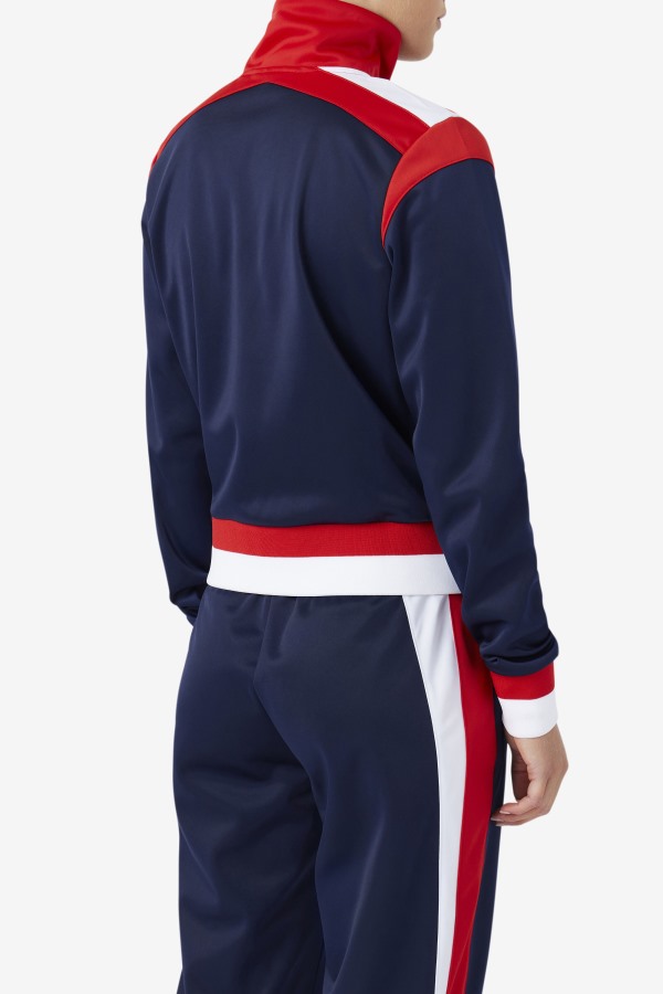 Sandy Track Jacket Fila Outlets Navy/Red/White