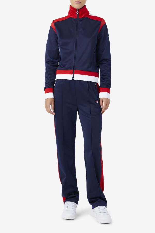 Sandy Track Jacket Fila Outlets Navy/Red/White