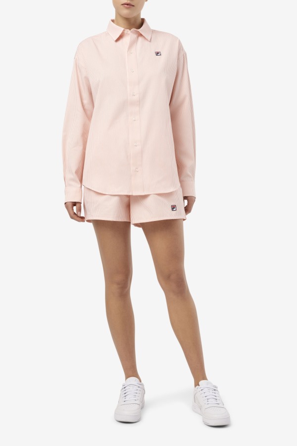 Ariella Short Fila Outlets Coral Almond/White