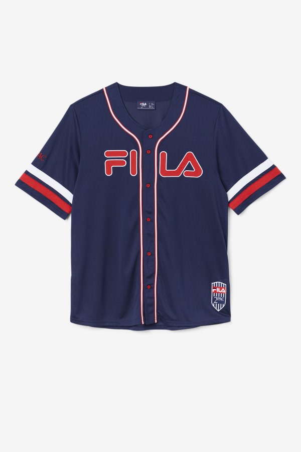 2Pac Baseball Jersey Fila Outlets Navy/Red/White