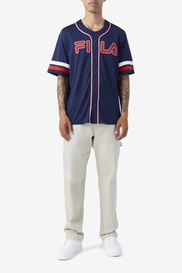 2Pac Baseball Jersey Fila Outlets Navy/Red/White