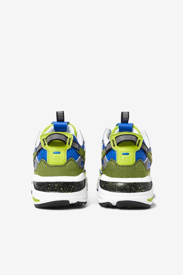 White/Black/Lime Punch Fila Outlets Little Kids\' Ray Tracer Apex